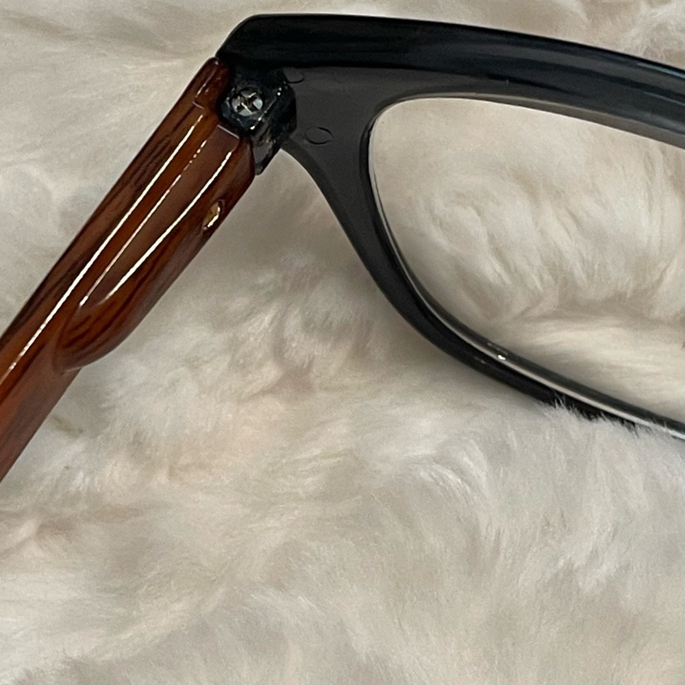 Joy Mangano +2.00 Blue, Brown Readers & Black Sunglasses - Picture 5 of 15
